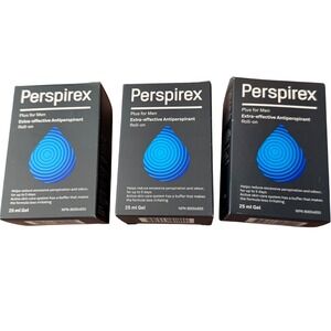 Perspirex Plus for Men Antiperspirant Roll-On Gel Clinical Strength 3 Pack 25ml